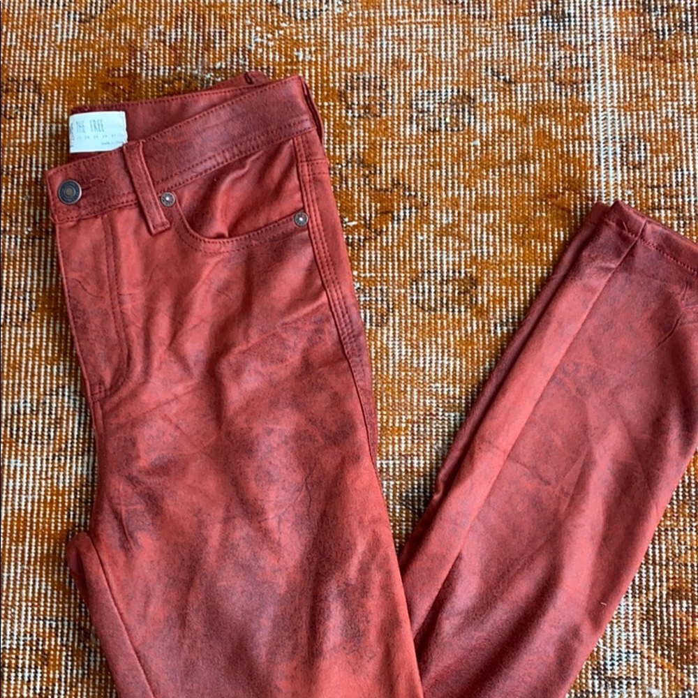 Free People faux suede pants